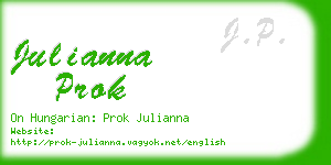 julianna prok business card